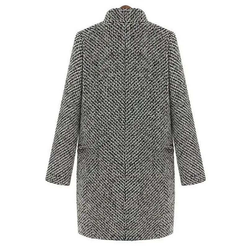 SHESKA™ | LONG WOOL COAT JACKET