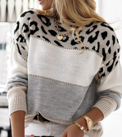 LELA™ | LEOPARD PRINT SWEATER