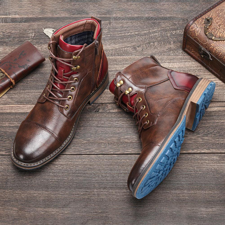 DAVE™ - HANDMADE PREMIUM LEATHER OXFORD BOOTS